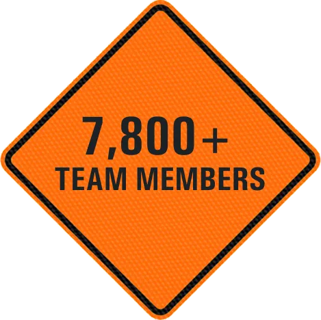 7,800+ Team Members