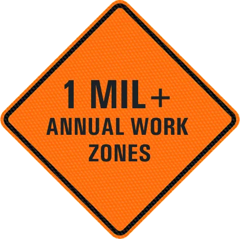 1 mil+ Annual Work Zones