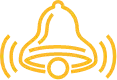 Yellow bell icon