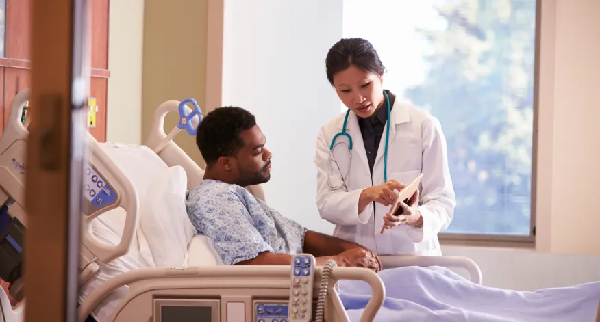 Patient with nurse