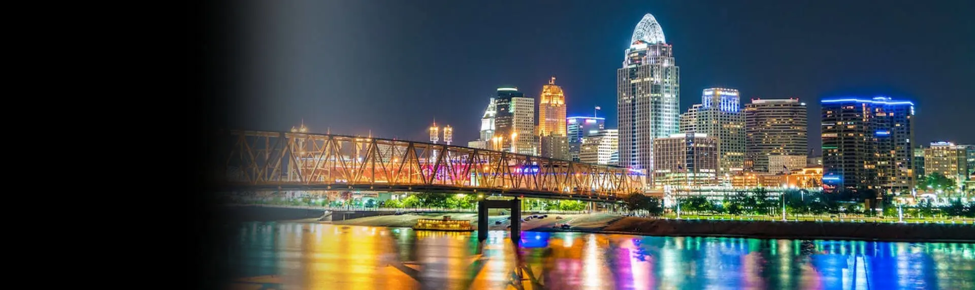 The Cincinnati skyline with the headline: “Everything it takes so everyone can enjoy”