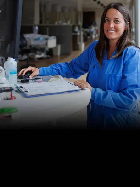 A Christ Hospital Health Network nurse smiling