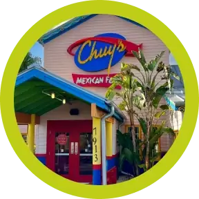The front of a Chuy’s entrance.