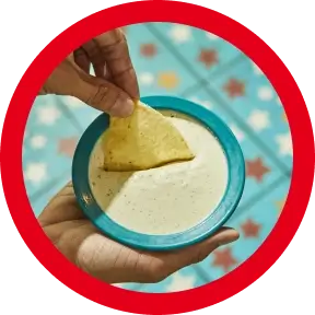A bowl of creamy jalapeno dip.