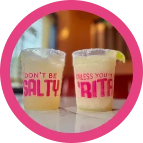 Two Chuy’s signature margaritas.