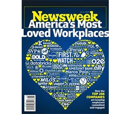 Cover of Newsweek magazine for Most Loved Workplaces awards 2024