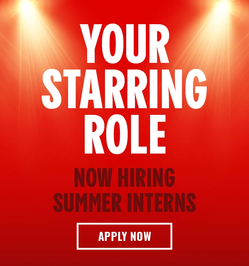 Now hiring summer interns, apply now