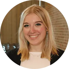 Haley, Marketing Coordinator, compliments the friendly and encouraging attitudes of her colleagues at Dierbergs.