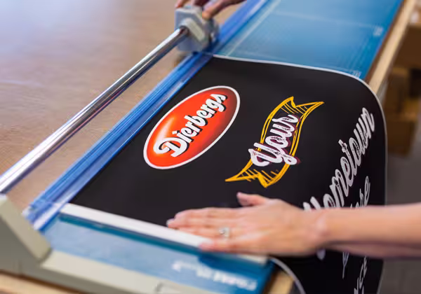 A Dierbergs Marketing employee looking at the camera and smiling