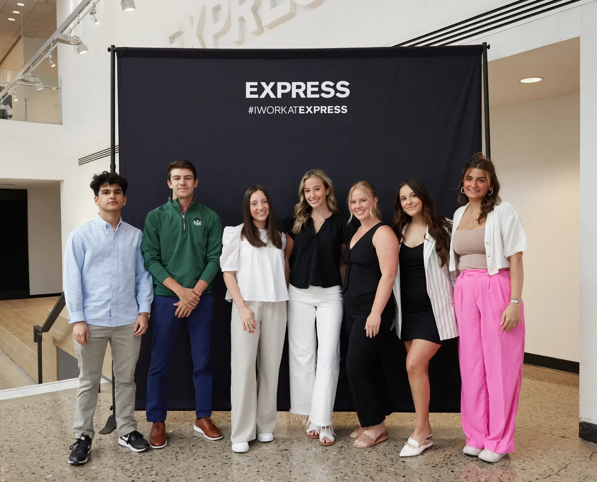 Group photo at Express event.