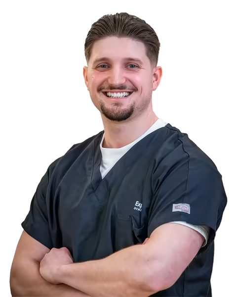 Smiling dental assistant.