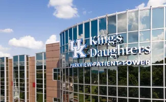 Outdoor view of UK King’s Daughters Parkview Patient Tower.