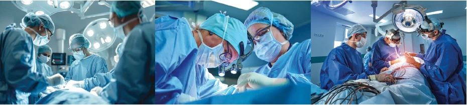 Doctors performing a surgery