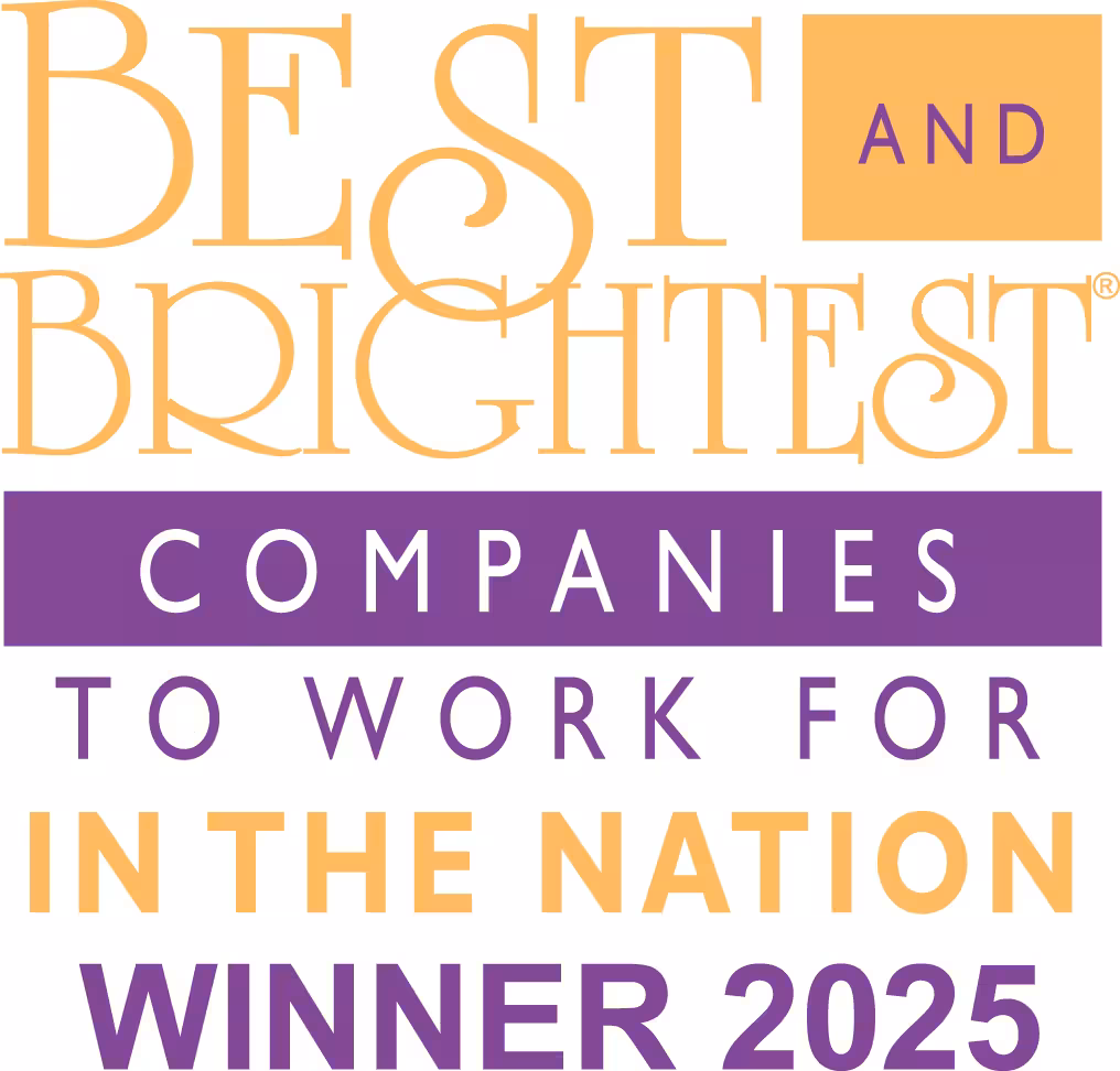 Best and Brightest Companies to Work For in the Nation Award Winner 2025
