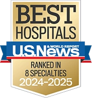 U.S. News & World Report Best Hospital - Ranked in 8 Specialties