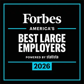 Forbes America's Best Large Employers 2026 logo.