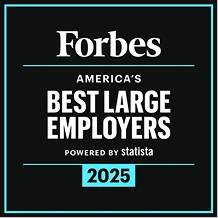 Forbes America's Best Large Employers 2025 logo.