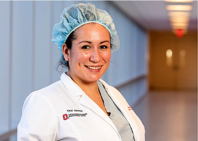 Sarah Webber, a Surgical Technologist Supervisor at The James.