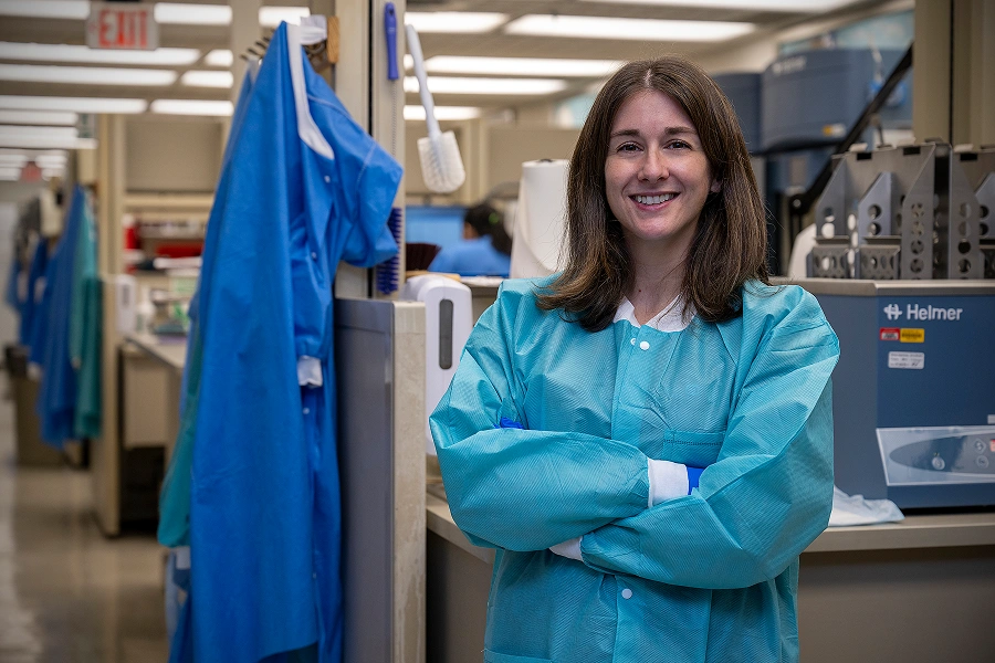 A clinical laboratory employee.