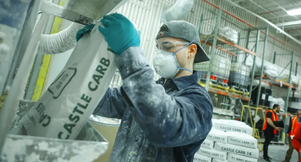 Oatey manufacturing employee working.