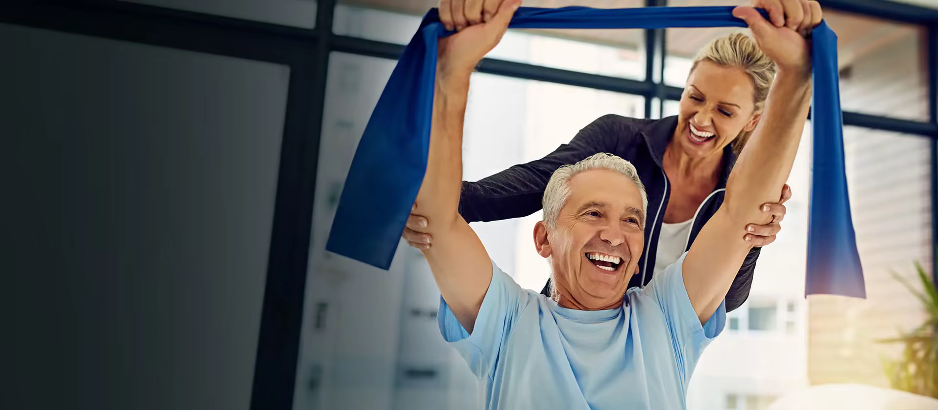 An Ohio Living therapist working with a resident.