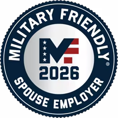 Military Friendly - Top 10 spouse employer Gold badge