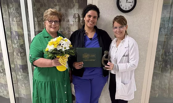 Parrish Care Partners celebrating a career milestone.