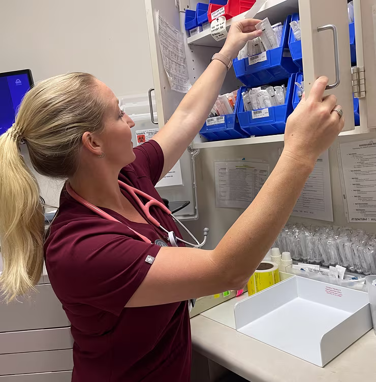 A Parrish Healthcare Care Partner at work.
