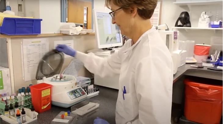 Video: Debbie Cavallo celebrates 40 years in the South Shore Health lab.