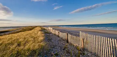 A New England beach