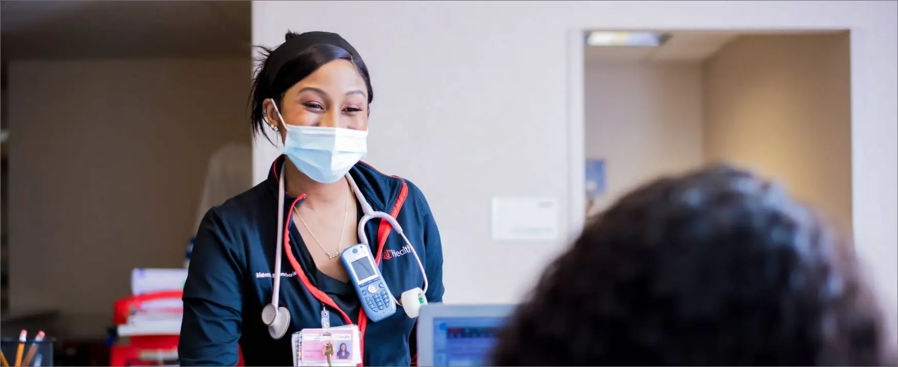 Smile Nurse Showing the faces of UC Health Being Extraordinary