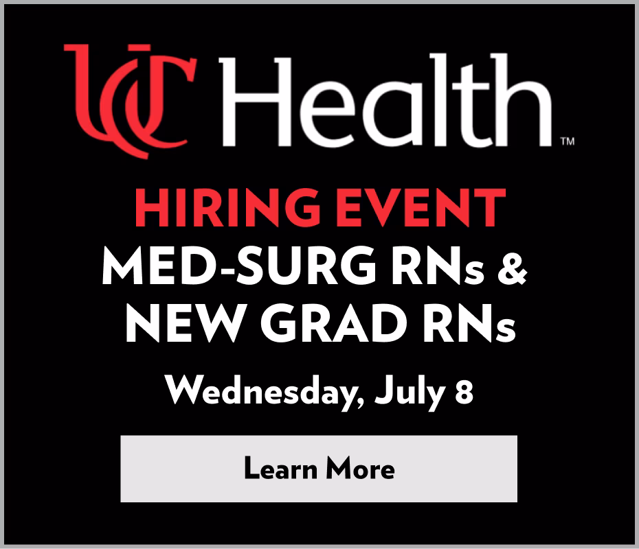 Hiring event for Med-Surg RNs & New Grad RNs at UCHealth; Wednesday, July 8