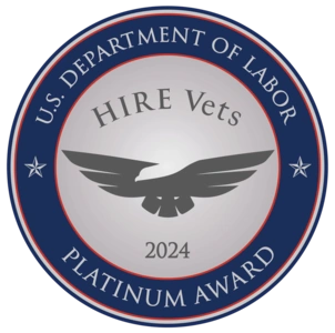 U.S. Department of Labor 2024 HIRE Vets Medallion Platinum Award