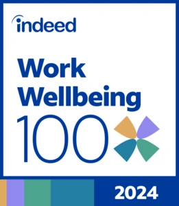 Indeed 2024 Work Wellbeing 100 Award