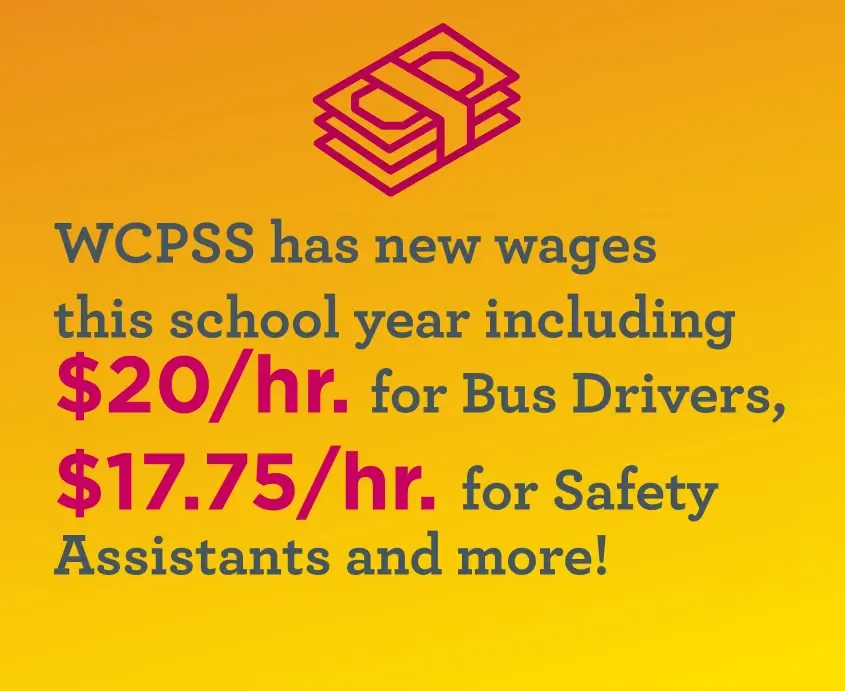 WCPSS has new wages this school year.