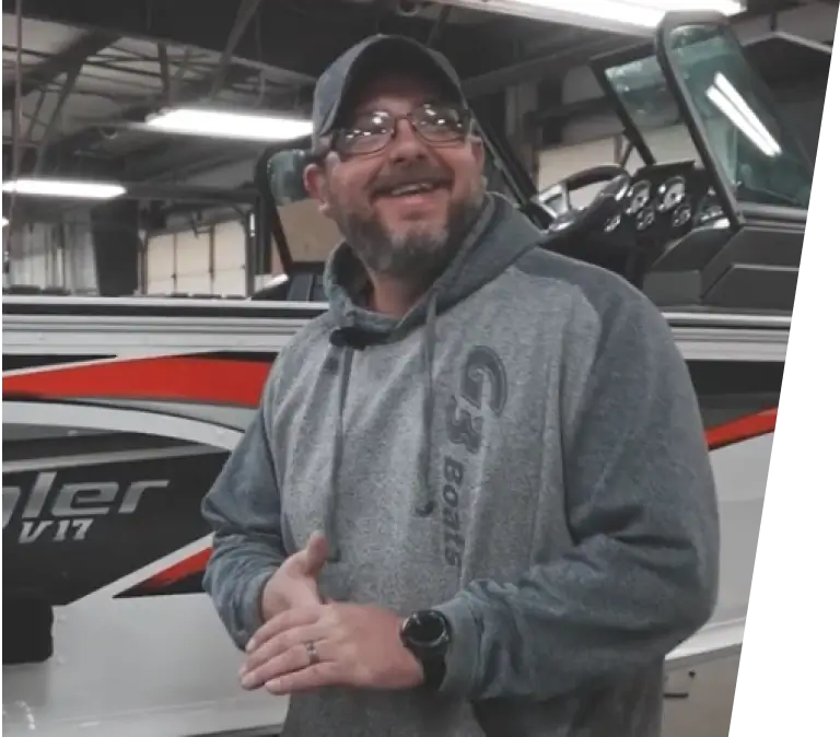 A G3 employee in the manufacturing facility.