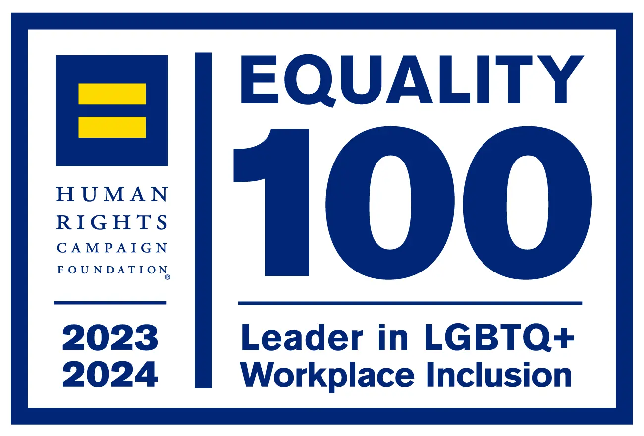 2023 - 2024 Best Places to Work for LGBTQ+ Equality award