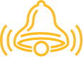 Yellow bell icon