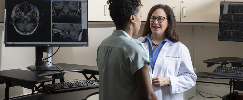 Bon Secours Mercy Health physician consults with a patient