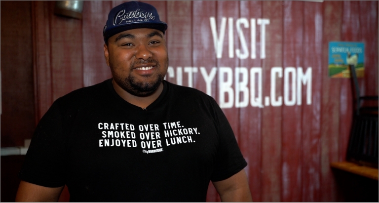 Savon has aspirations to manage his own City Barbeque one day.