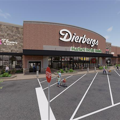 A conceptual rendering of the new Dierbergs storefront - set to open this Spring.