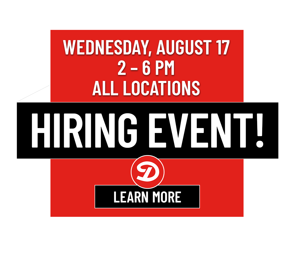 Wednesday, June 22, 2pm - 6pm: Deli/Seafood Associates & Management Hiring Event! Learn More