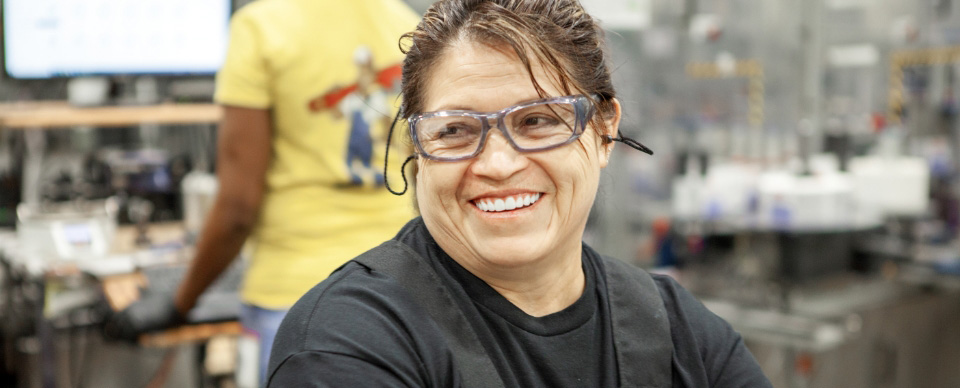 A smiling Oatey employee.