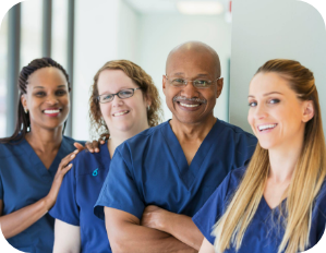 Parrish Healthcare nurses smiling.